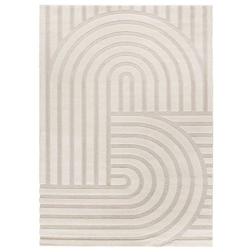 Tapis Scandinave à Relief Snowy 59773 Blanc 120x170 Cm