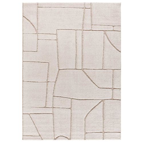 Tapis Scandinave à Relief Diena 40406 Crème 80x150 Cm