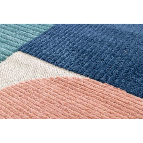 Tapis Extérieur 160x230 Cm Multicolore Rectangulaire Mila Géométrique Avec Relief