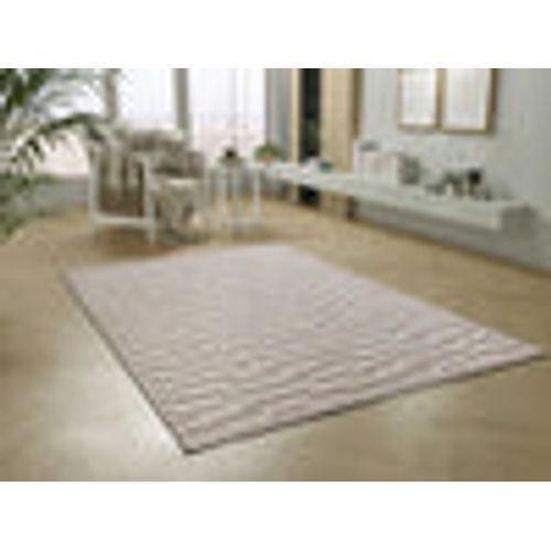 Tapis Ethnique à Relief Element 8938 Beige 154x230 Cm