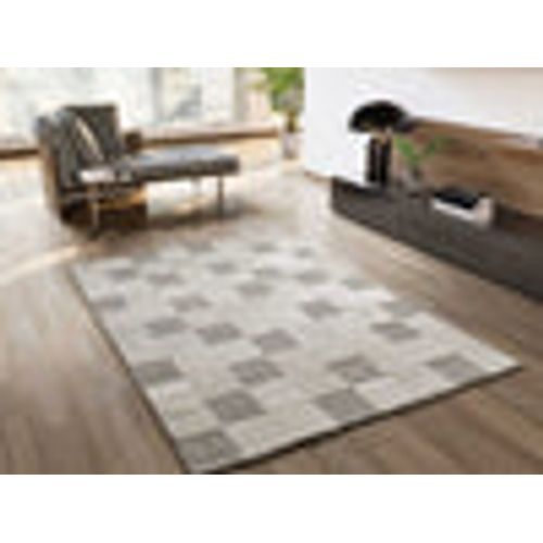 Tapis Damier à Relief Verona 2259 Crème/gris 160x230 Cm