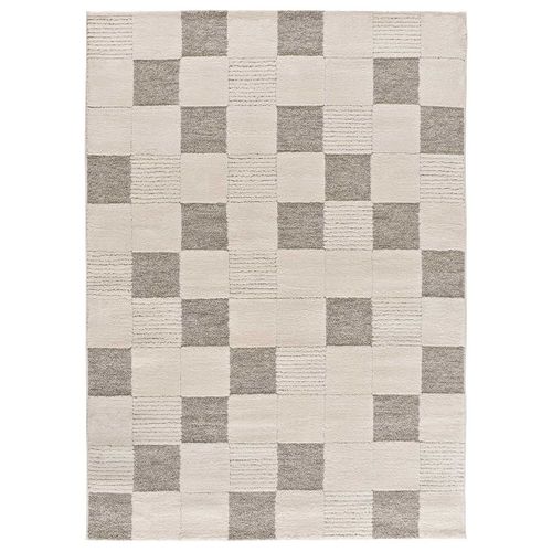 Tapis Damier à Relief Verona 2259 Crème/gris 160x230 Cm