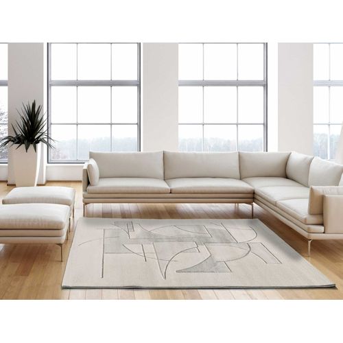 Tapis Géométrique Lena 40313 Crème 160x230 Cm