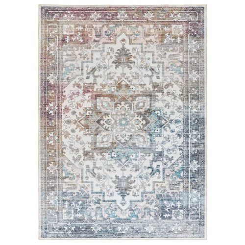 Tapis Vintage Class 23004 Blanc/bleu/rouille 200x290 Cm