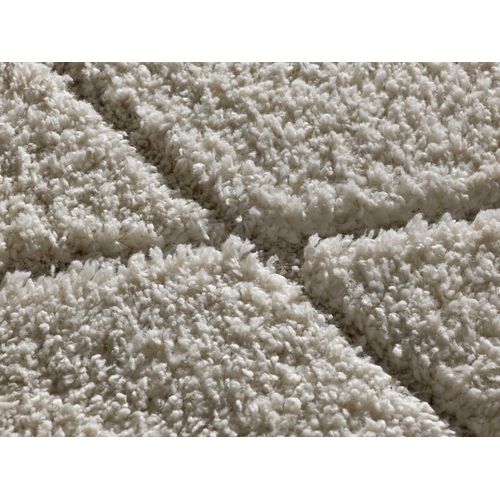 Tapis Shaggy Scandinave Atesa 80260 Blanc/crème 120x170 Cm