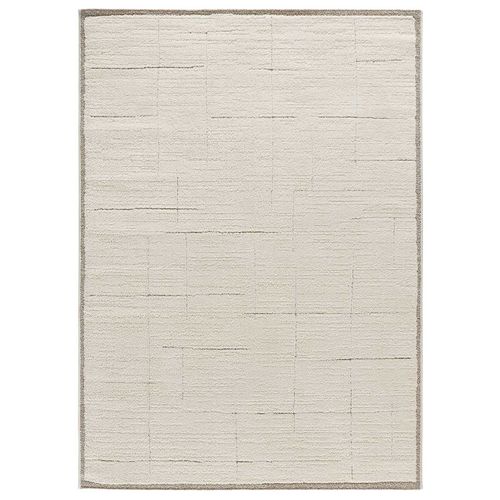 Tapis Scandinave à Relief Candela 2308 Crème/rouille 200x290 Cm