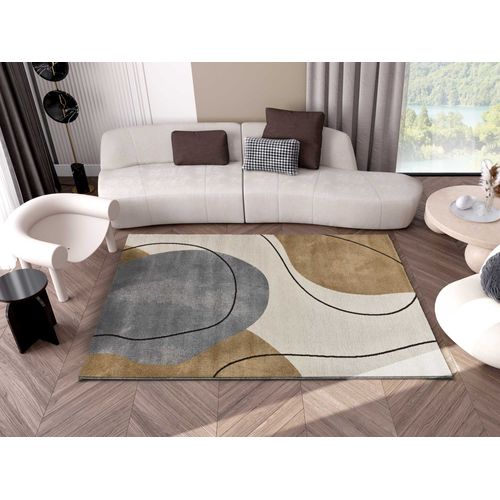 Tapis Formes Organiques New York 12795 Beige/gris/marron 160x230 Cm