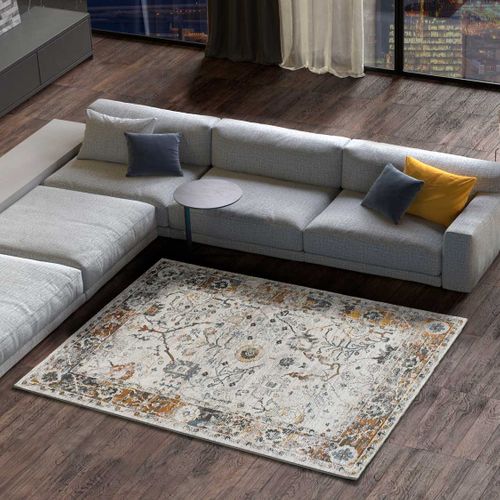 Tapis Vintage Springs 3901 Beige/rouille/bleu 115x170 Cm