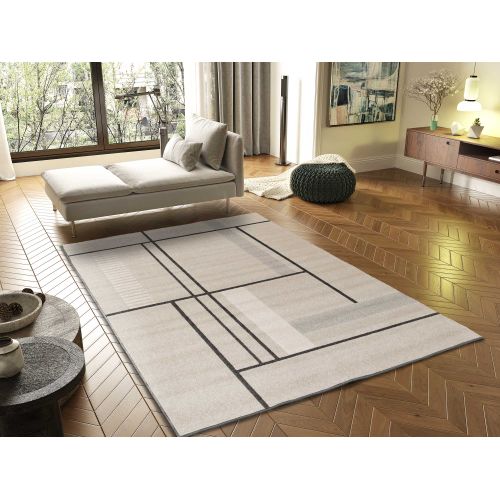 Tapis Géométrique Domus 32302 Beige 160x230 Cm