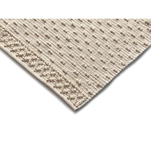 Tapis Lavable Ethnique à Relief Pamuk 1110 Crème 60x90 Cm