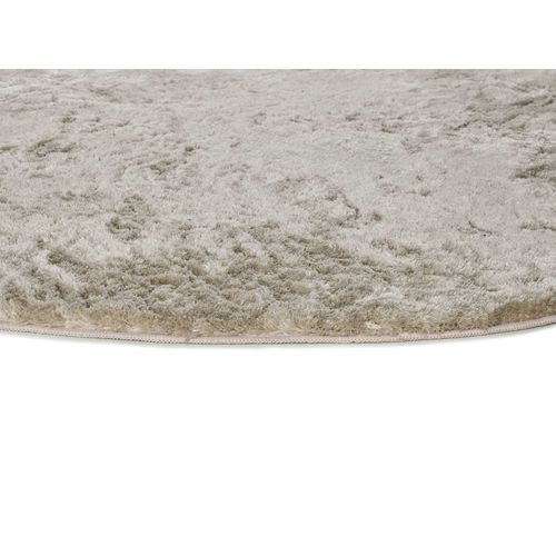 Tapis Rond Shaggy Roma Liso Pierre 120x120 Cm