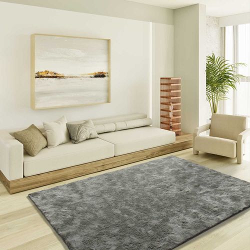 Tapis Shaggy Roma Liso Anthracite 140x200 Cm