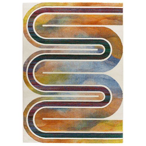 Tapis Intérieur 140x200 Cm Multicolore Rectangulaire Sybil Géométrique
