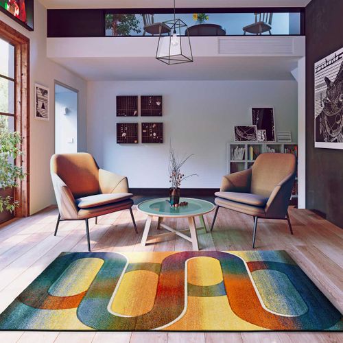 Tapis Géométrique Sybil 40405 Multicolore 160x230 Cm