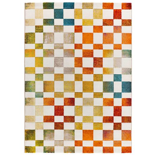 Tapis Damier Brunei 40411 Multicolore 140x200 Cm