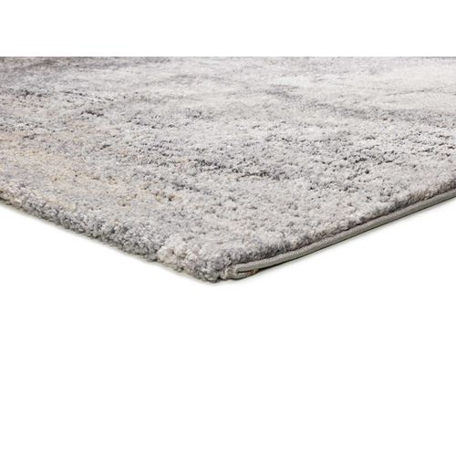 Tapis Shaggy Abstrait à Relief Kivet 9060 Gris 160x230 Cm