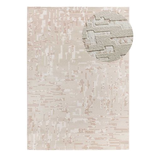 Tapis Moderne à Relief Baresa 12946 Beige 133x190 Cm