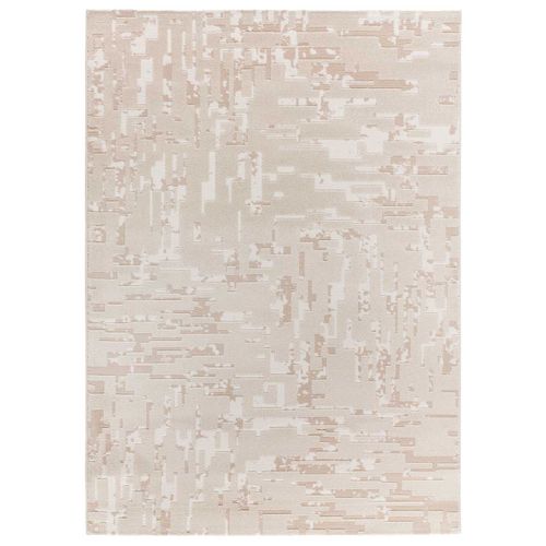 Tapis Moderne à Relief Baresa 12946 Beige 160x230 Cm