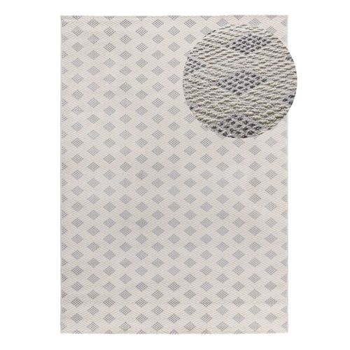 Tapis Intérieur 160x230 Cm Argent Rectangulaire Baresa Géométrique Avec Relief