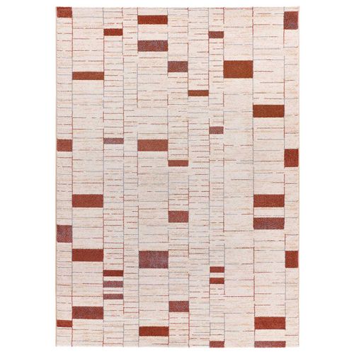 Tapis Moderne Beruti 12920 Beige/rouille 80x150 Cm
