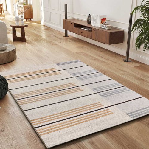 Tapis Ethnique Craft 12929 Gris / Beige 80x150 Cm