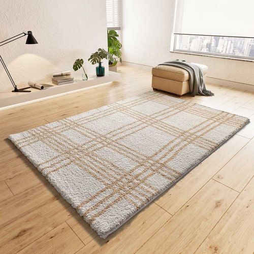 Tapis Shaggy Helia 8808 Beige 80x150 Cm