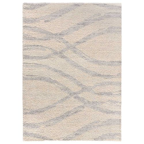 Tapis Shaggy Helia 8817 Beige/gris 160x230 Cm