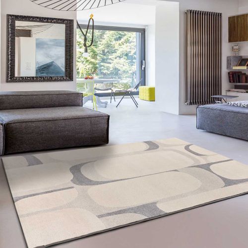 Tapis Abstrait Porto 12915 Crème/gris 80x150 Cm