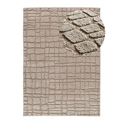 Tapis Scandinave à Relief Juno 13 Taupe 126x190 Cm