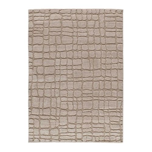 Tapis Scandinave à Relief Juno 13 Taupe 126x190 Cm
