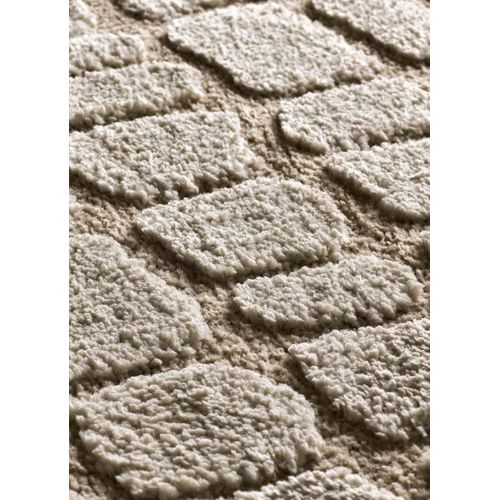 Tapis Scandinave à Relief Juno 13 Taupe 190x285 Cm