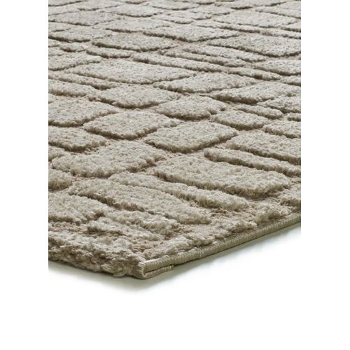 Tapis Scandinave à Relief Juno 13 Taupe 190x285 Cm
