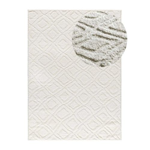 Tapis Scandinave à Relief Juno 111 Blanc 64x120 Cm