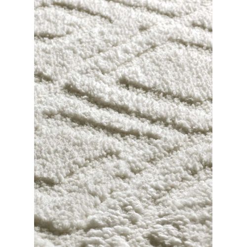 Tapis Scandinave à Relief Juno 111 Blanc 126x190 Cm
