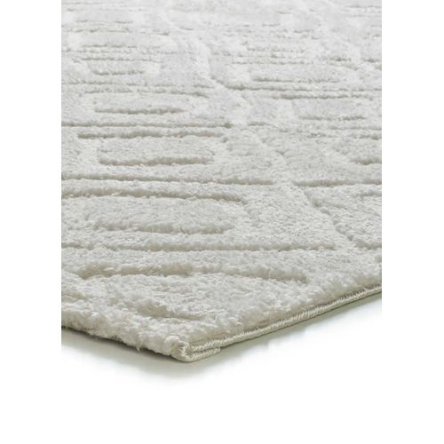 Tapis Scandinave à Relief Juno 111 Blanc 126x190 Cm