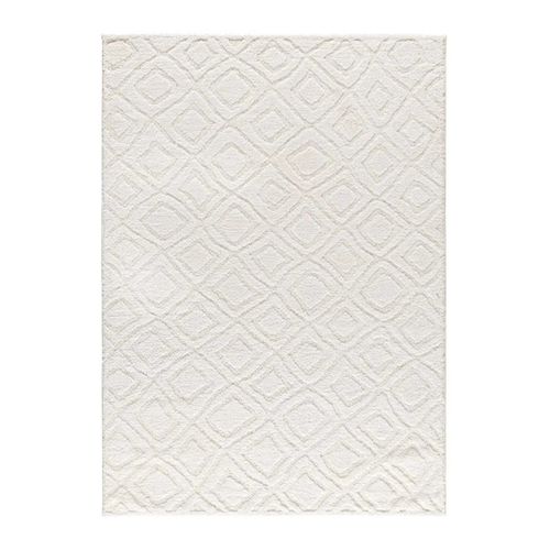 Tapis Scandinave à Relief Juno 111 Blanc 126x190 Cm