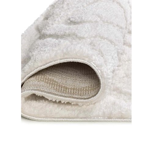 Tapis Scandinave à Relief Juno 111 Blanc 190x285 Cm