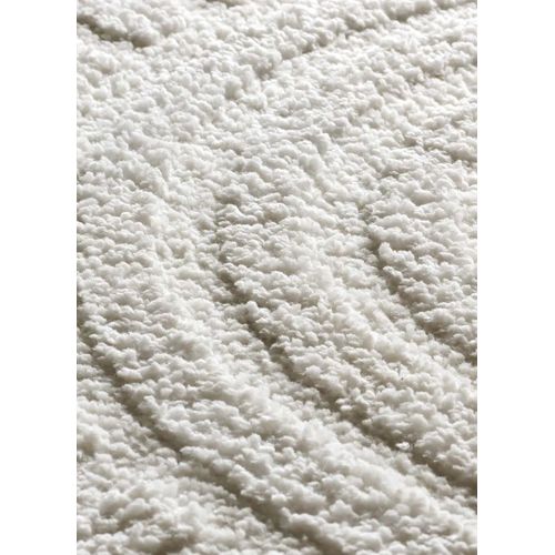 Tapis Géométrique à Relief Juno 54406 Blanc 126x190 Cm