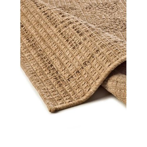 Tapis Extérieur Classique Effet Jute Acra 5046 Marron Clair 120x170 Cm