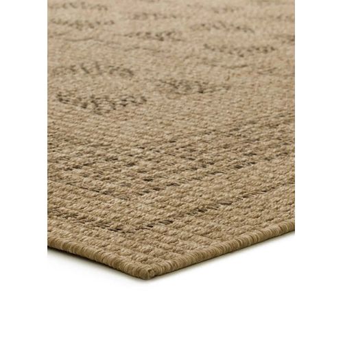 Tapis Extérieur Classique Effet Jute Acra 5046 Marron Clair 200x290 Cm