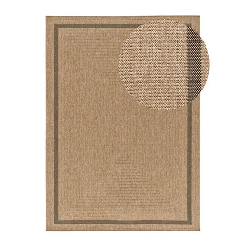 Tapis Extérieur Effet Jute Acra 5011 Marron Clair 200x290 Cm