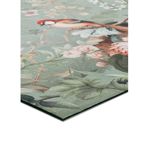 Tapis De Cuisine Fleurs Ricci Monet Vert 52x200 Cm