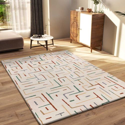 Tapis Géométrique Beruti 12925 Beige/multicolore 200x290 Cm