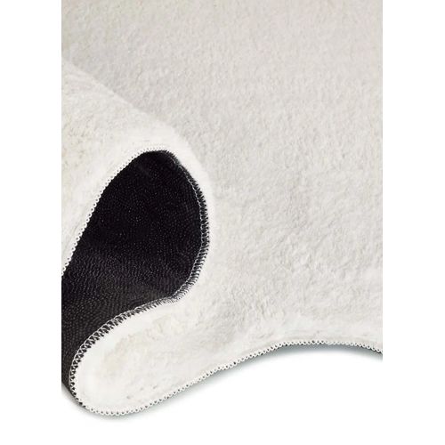 Tapis Lavable Uni à Bordure Ondulée Mellow Liso Blanc 120x170 Cm