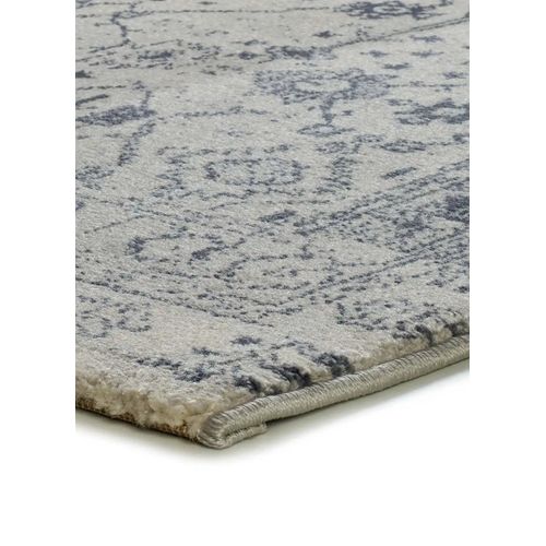 Tapis Vintage Siroco 16803 Bleu / Crème 80x200 Cm