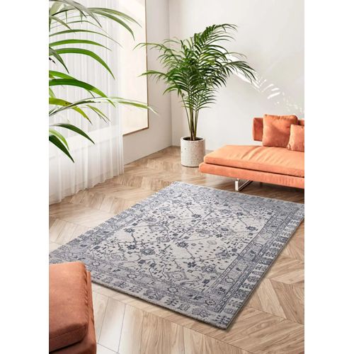 Tapis Vintage Siroco 16803 Bleu / Crème 200x290 Cm