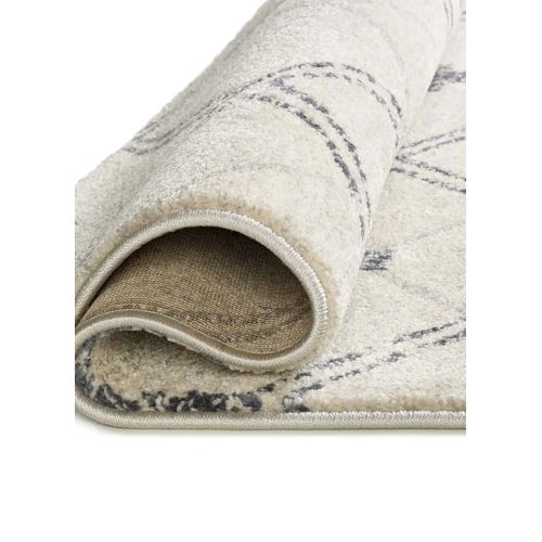 Tapis Géométrique Siroco 16806 Bleu / Crème 160x230 Cm