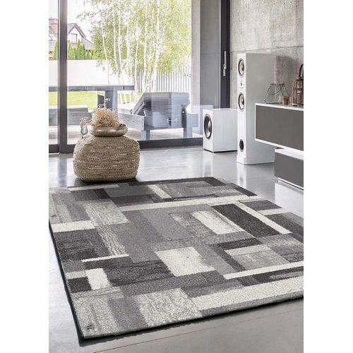 Tapis Géométrique Amber 12006 Gris 160x230 Cm