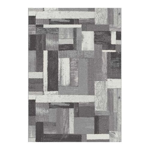 Tapis Géométrique Amber 12006 Gris 160x230 Cm