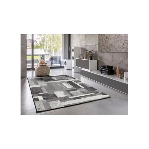 Tapis Géométrique Amber 12006 Gris 160x230 Cm